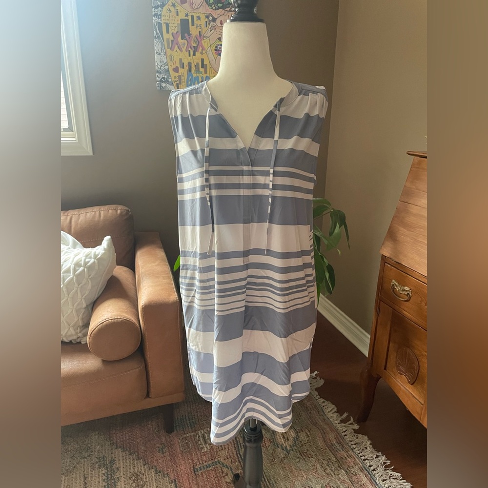 Prana Blue and White Striped Tunic/top